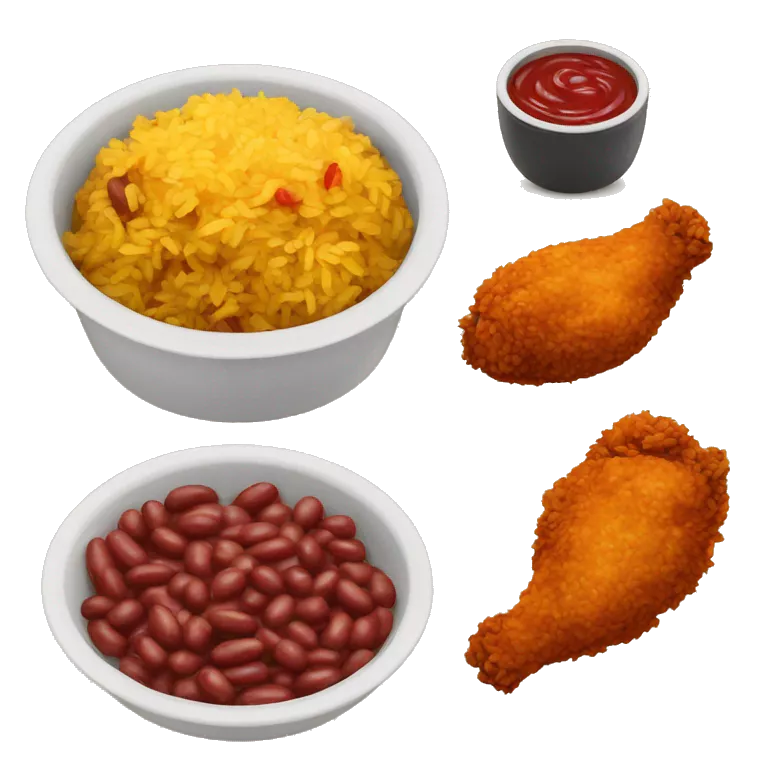 Red Beans and Rice with fried Chicken