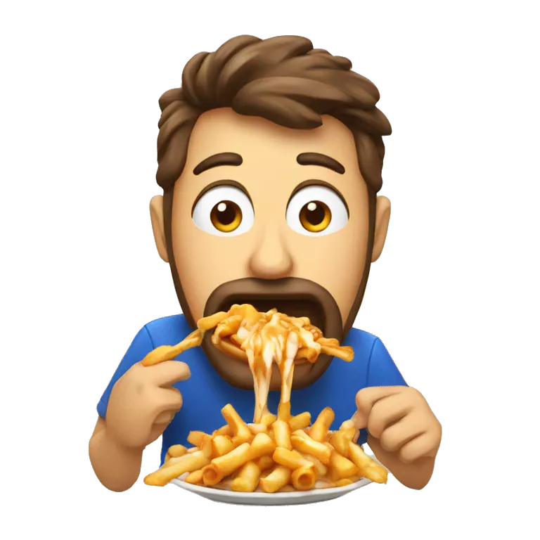 Poutine eating poutine