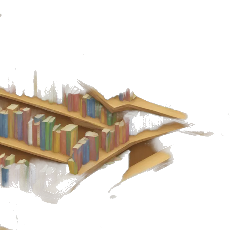 bookshelf diagonal