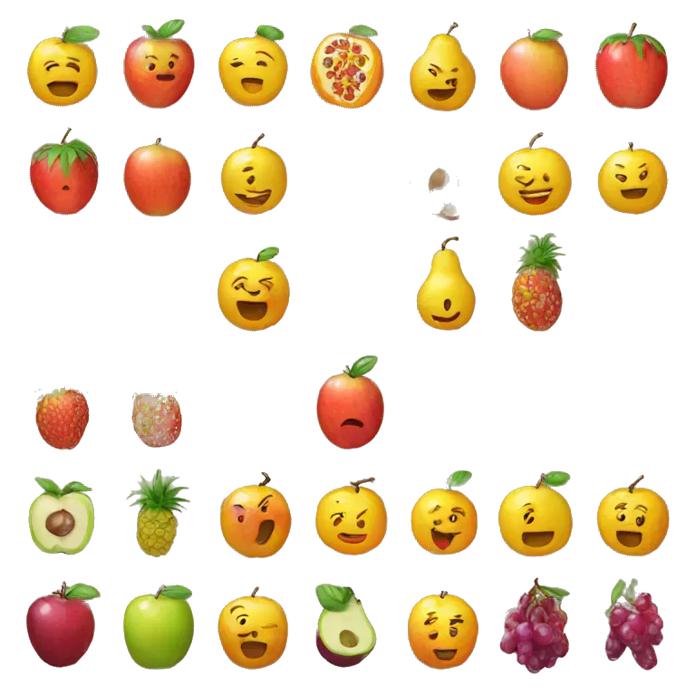 Caras de frutas