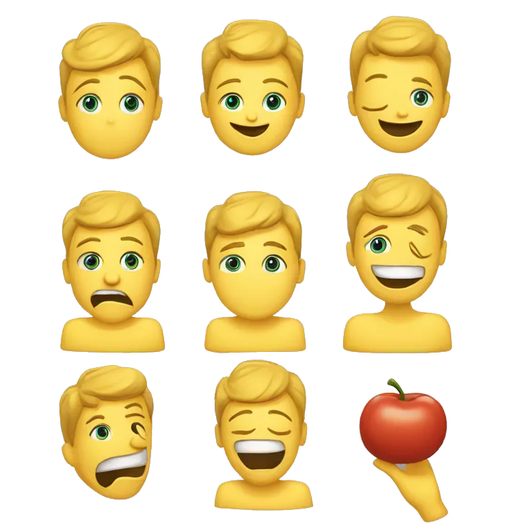 Emoji de cara amarilla haciendo mueca de burla con las manos abiertas a ambos lados de su cara sacando la lengua