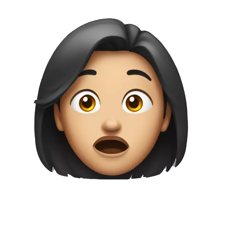 Woman scared