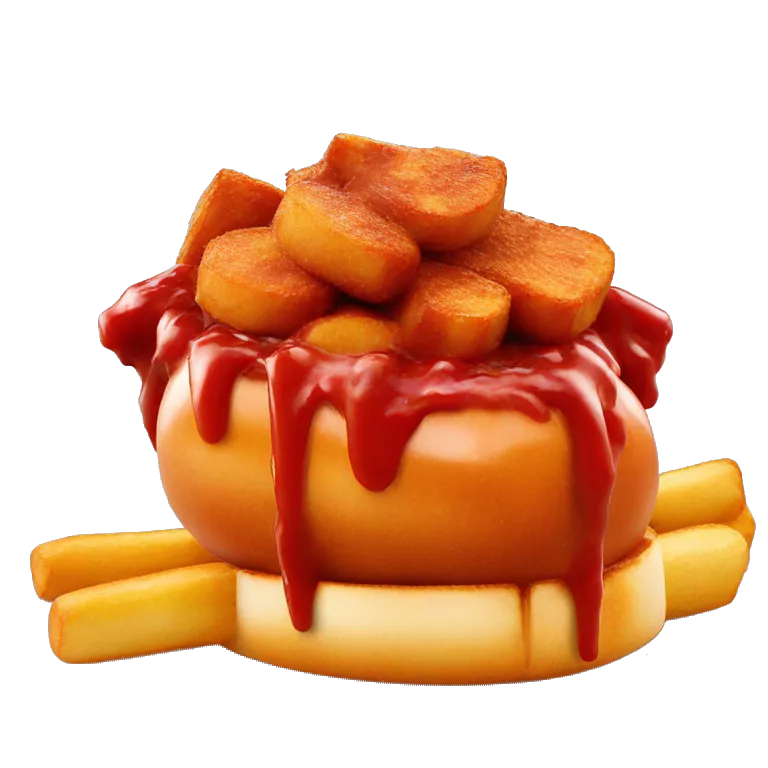 Currywurst mit pommes