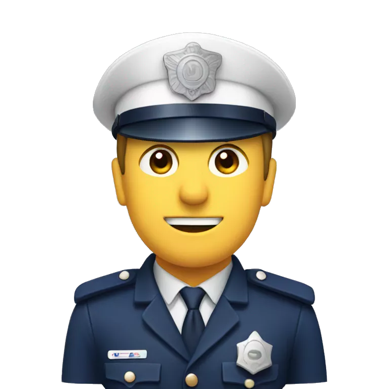a policeman with the jira software logo as it's head