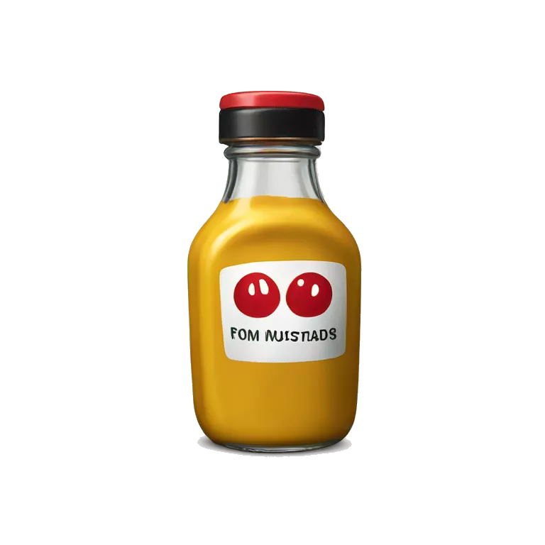 mustard bottle from diner