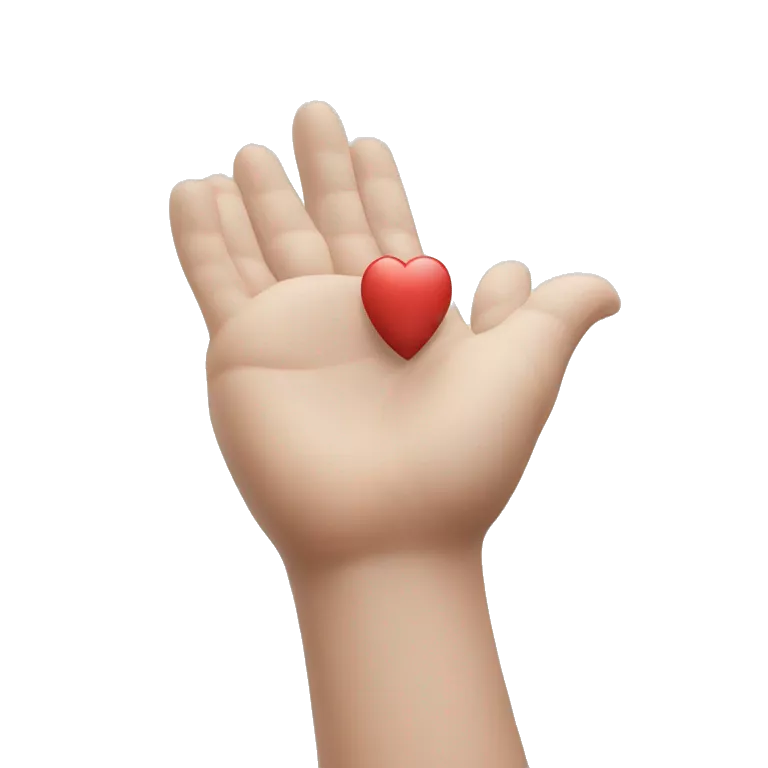 hand over heart and tilt head forward as if to express gratitude