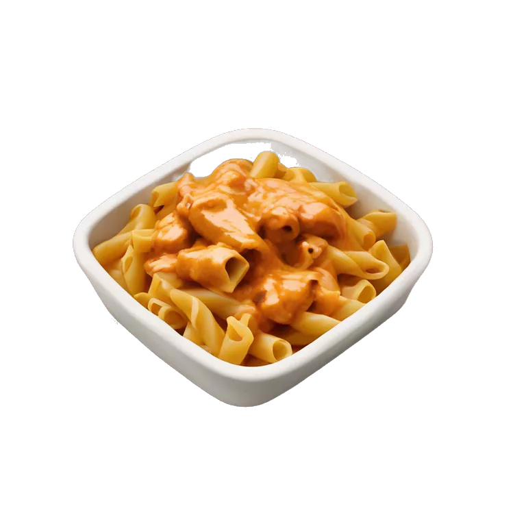 butter chicken pasta dish