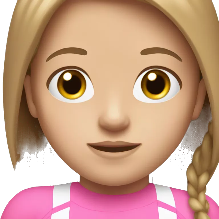 swimming little white girl with pink swimming suit dar brown long hair