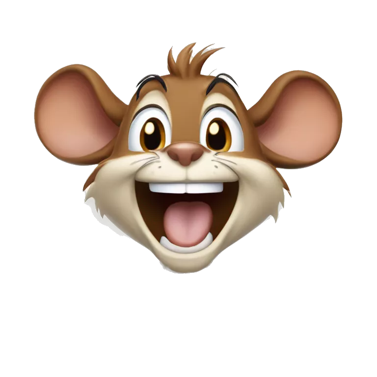 mouse monty jack from chip 'n' dale, laughing