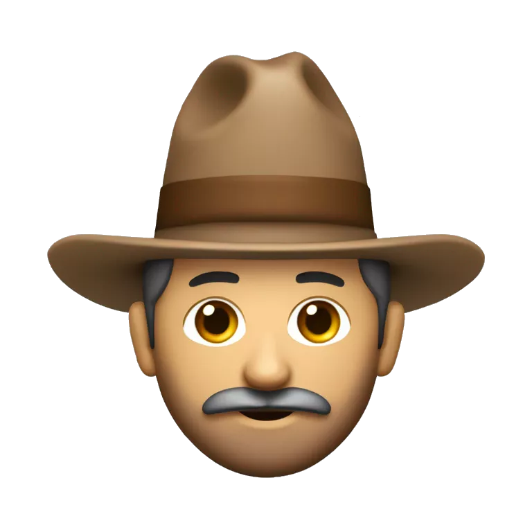 Un señor con barba,traje y camisa con barba portando un sombrero cuyo frente tiene el logotipo de jw.org