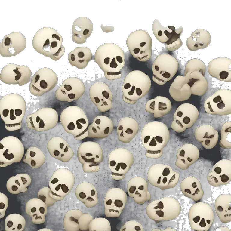 skull emoji with dollar signs instead of eyes