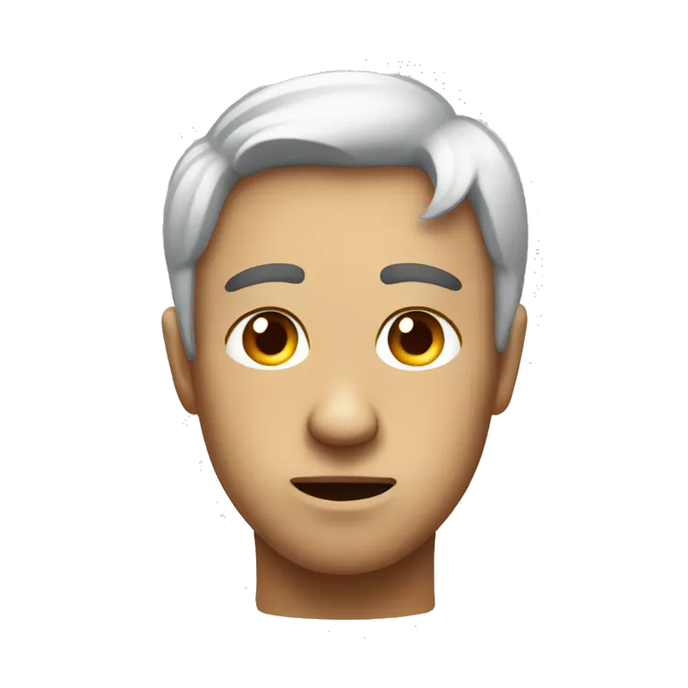 Expressionless face giving side eye from side view emoji