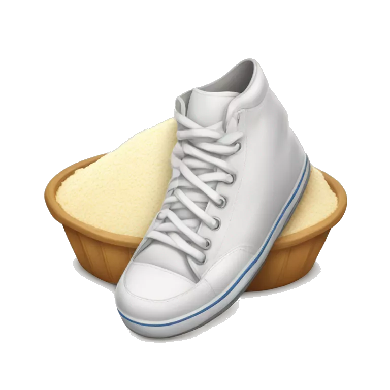 A pack of flour with sneakers