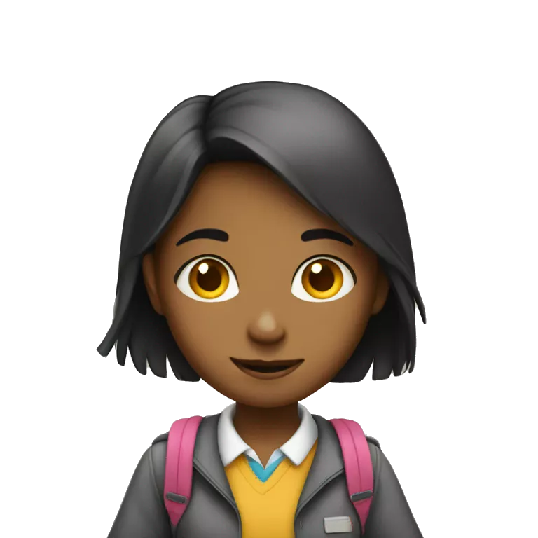 girl going to school