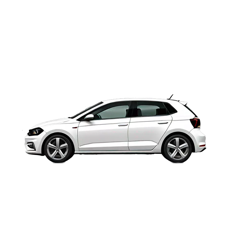 volkswagen polo 2020 r line white from the side full vehicule