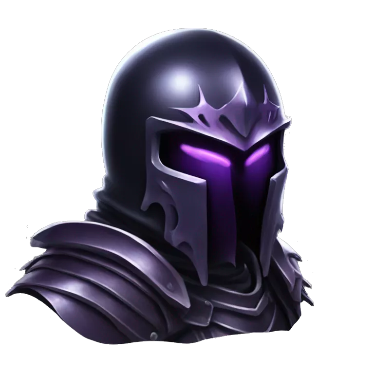 Femto berserk black iron armor who look like a demon with a black falcon helmet