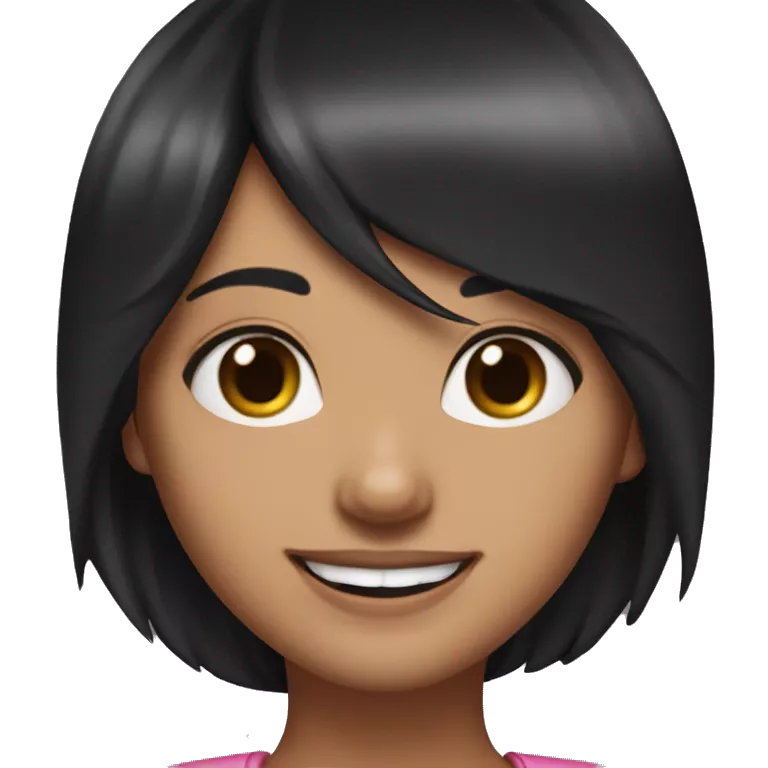 Melanie Martínez hair one part black and the other part pink, Smiling with the front teeth a little apart