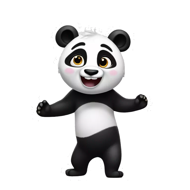 Here is the new character that is a mix between Joy from Inside Out 2 and a panda. This joyful and energetic character combines Joy's bright personality with the black and white fur pattern of a panda. I hope this brings your vision to life!