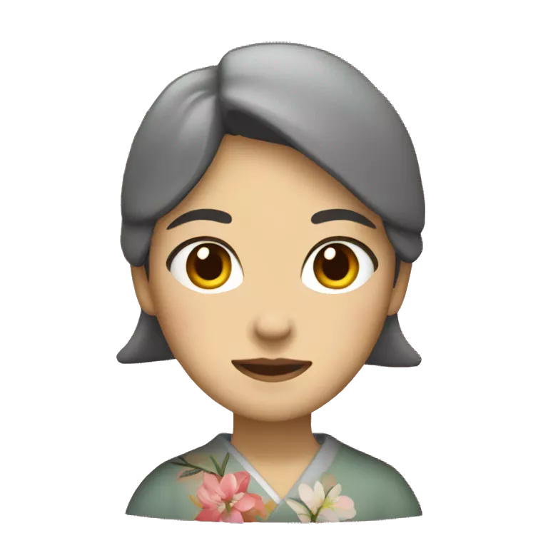 mujer japonesa saludando