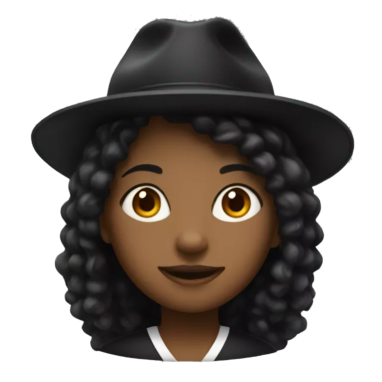 black woman student with student black hat