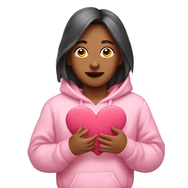 buzo rosa con corazones