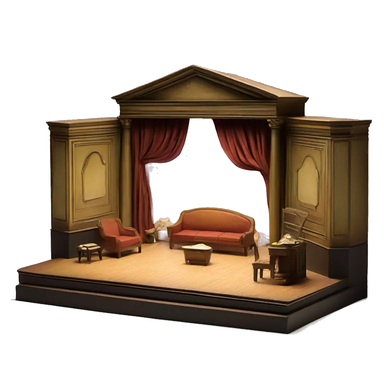 scenography scenic maquette model theatre set model