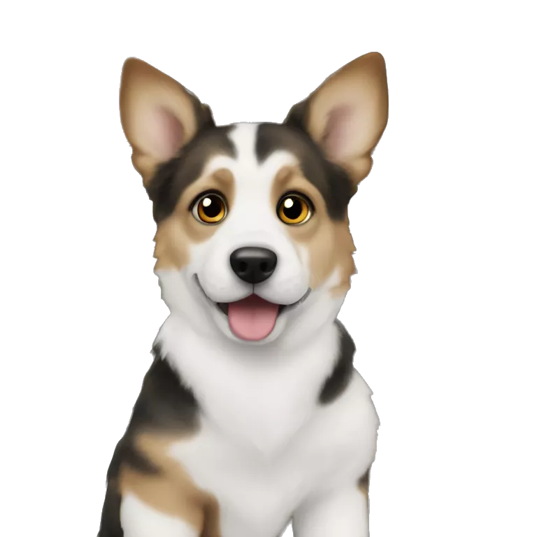 curious pup on bookshelf