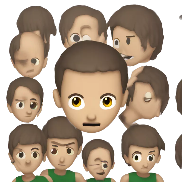 baldi with one hair only