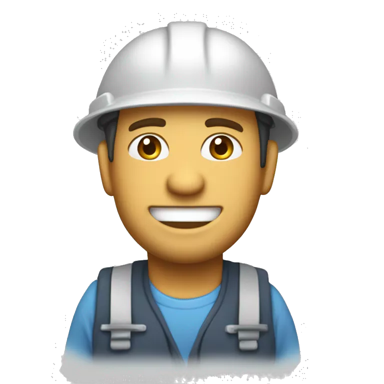Hombre moreno con un casco blanco de ingeniero, con el pulgar arriba y sonriendo