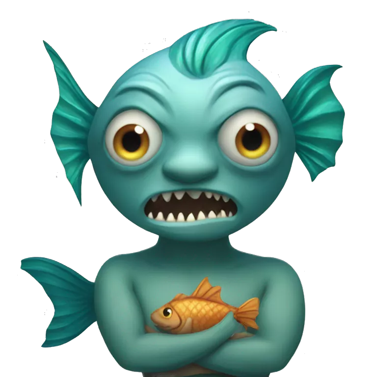 merpeople: ugly evil Underwater-dwelling beings with the upper body of a human and the lower body of a fish, known for their beautiful singing voices and protective nature.