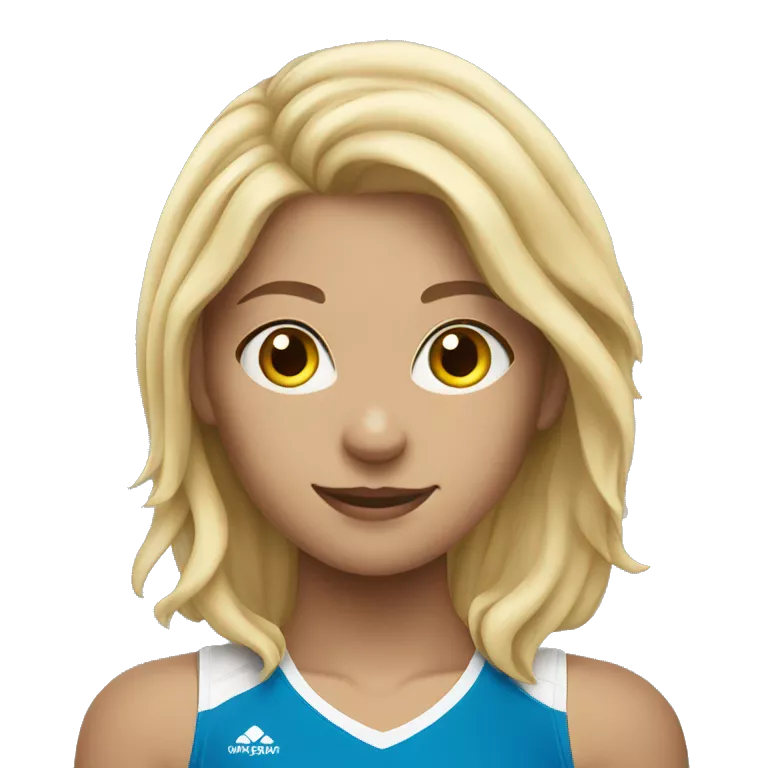 summer olympics blonde girl playing volleyball