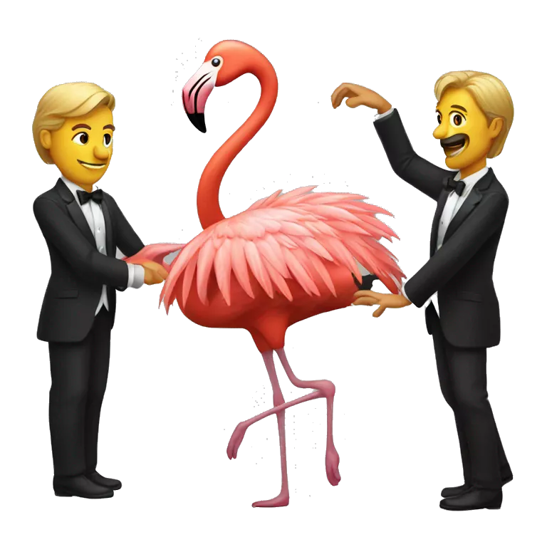 Flamingo flamenco dancing