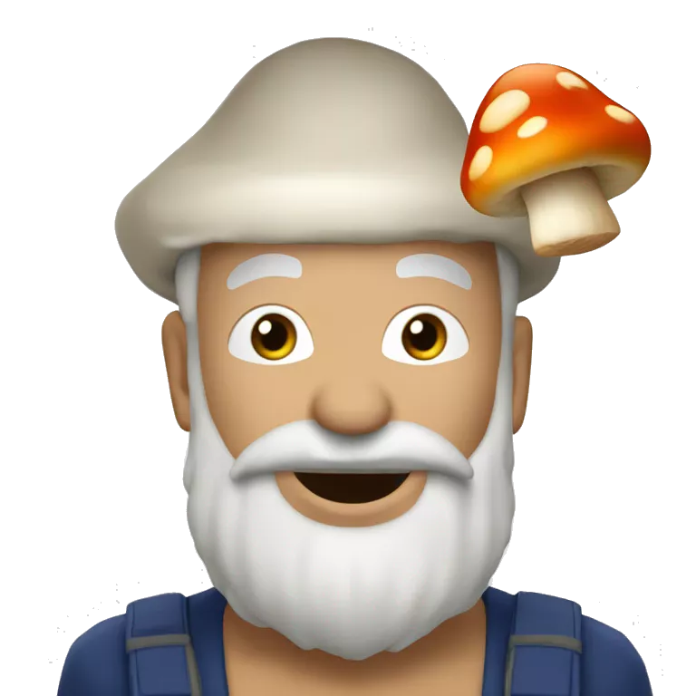 Lyon qui rougit avec un champignon dans le trou