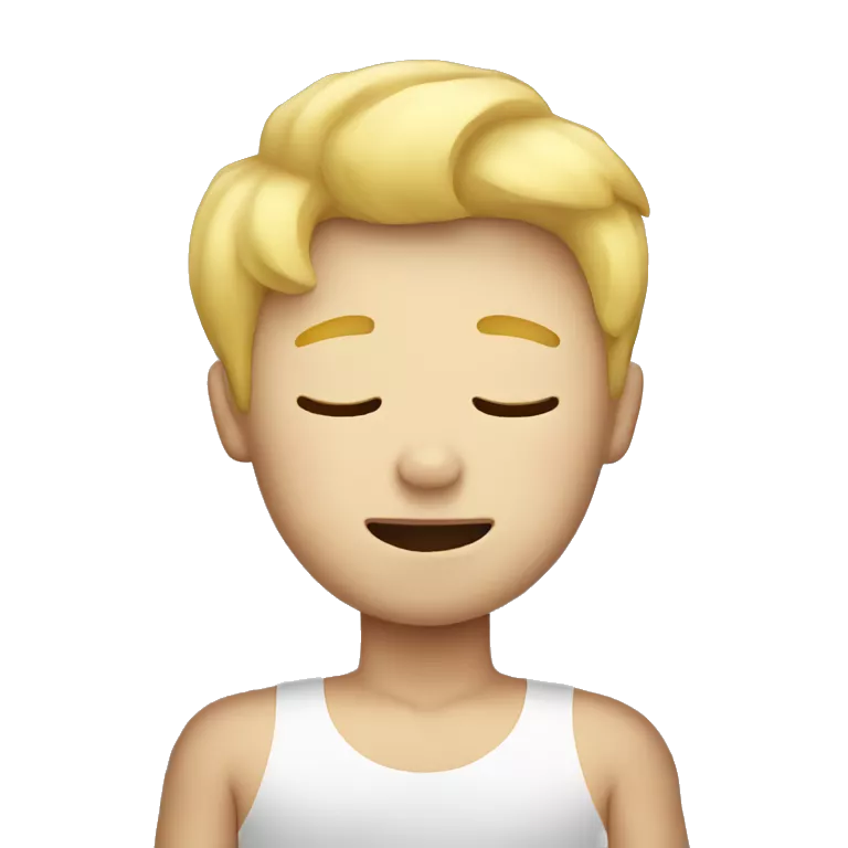 blond boy sleep  bed