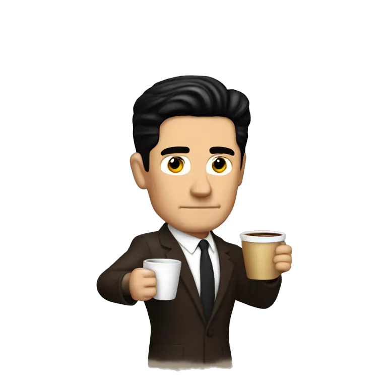 Agent Dale Cooper Drinking Coffee