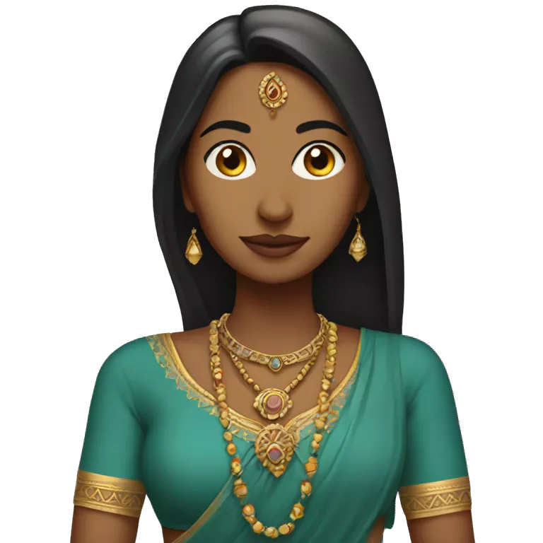An indian woman in Indian attire