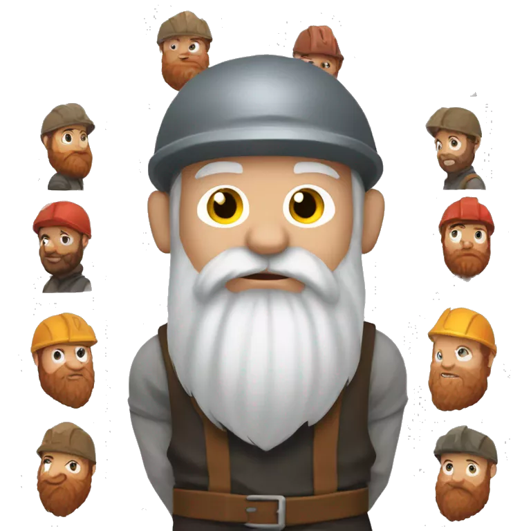 dwarf miner with red beard hold Kirk