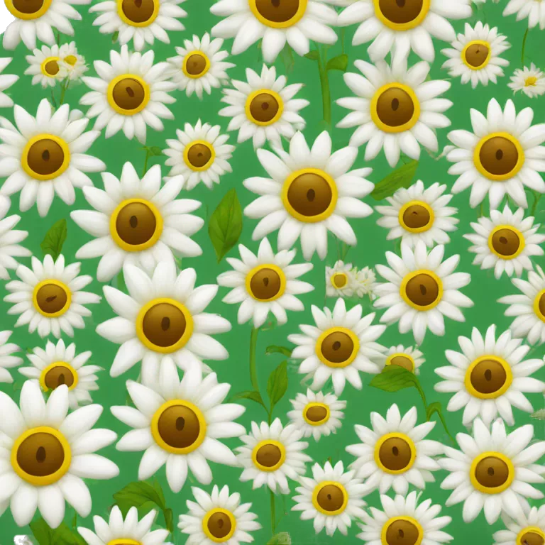 Whit flower, like a sunflower. The centr of the flower is green