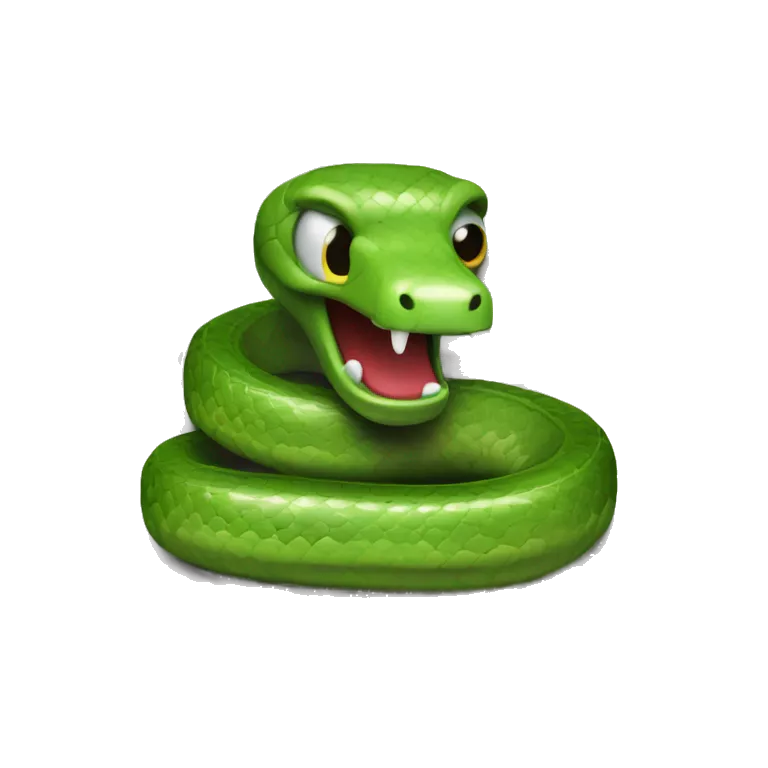 python programming snake logo but like the hankey emoji