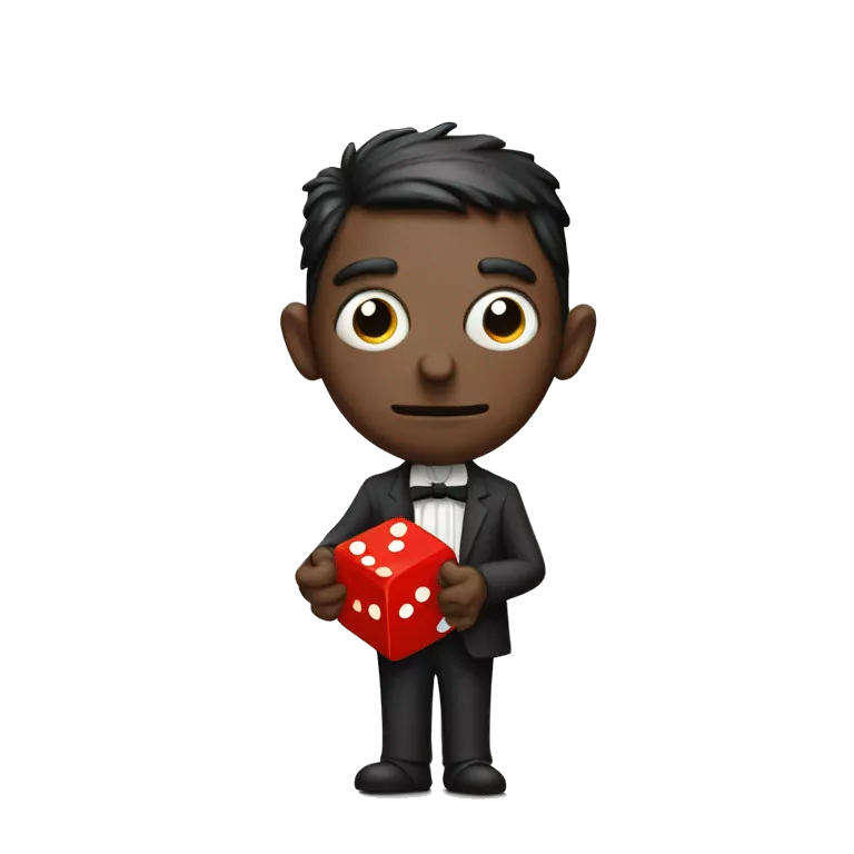 Kafka holds a red dice in his hands