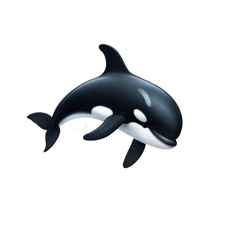 cute calf killer whale