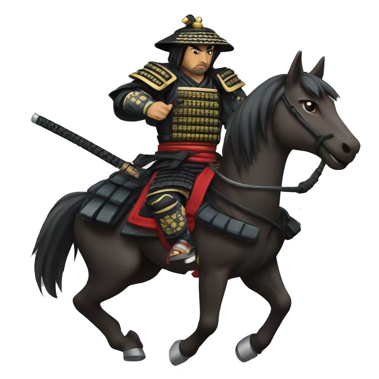 shogun samurai on wild wolf