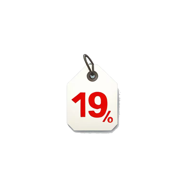 price tag with percent