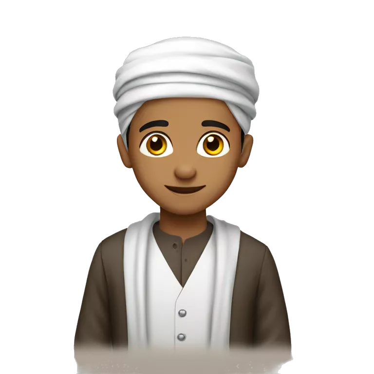 Handsome gentlemen muslim boy