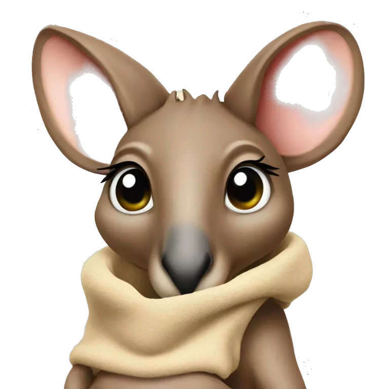 kangaroo with baby in its pouch