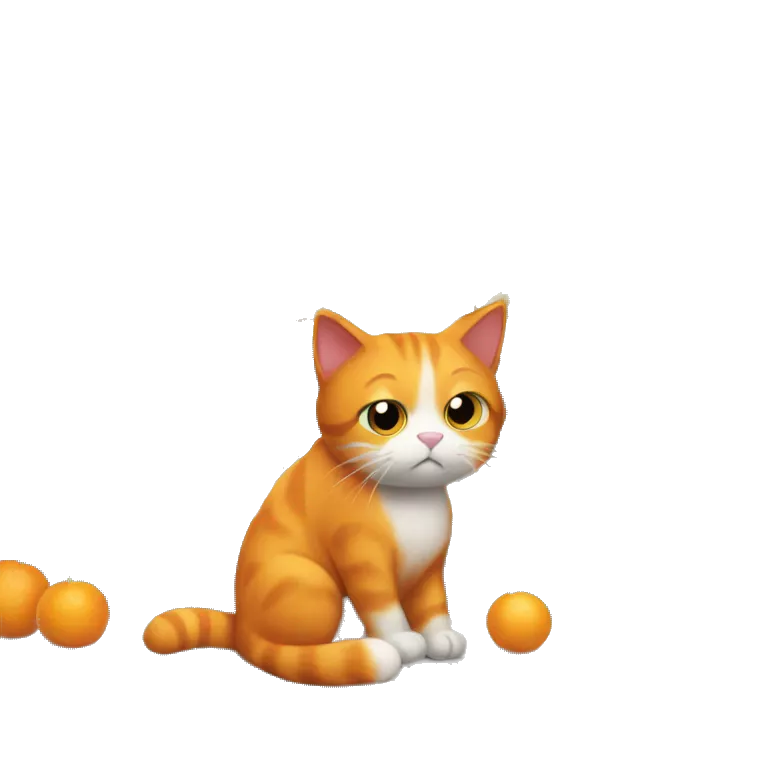 An orange cat sad putting items on a shelf in a grocery store