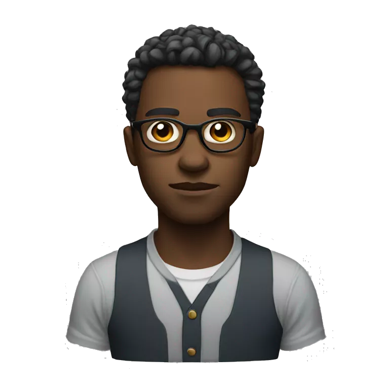serious fair boy with glasses