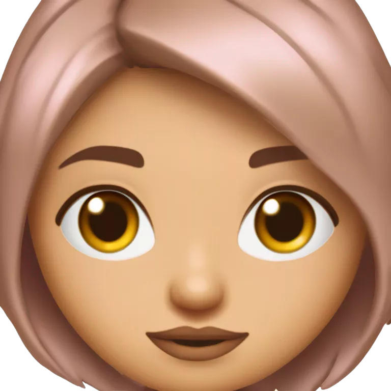 Una mujer de piel bronceada ojo redondos pestañas de muñeca ojos color café, cabello corto estilo Bob con destellos rubios boca fina color rosa. Ceja finas y delicadas orejas derecha con 4 perforaciones y orejas izquierda con 2 perforaciones