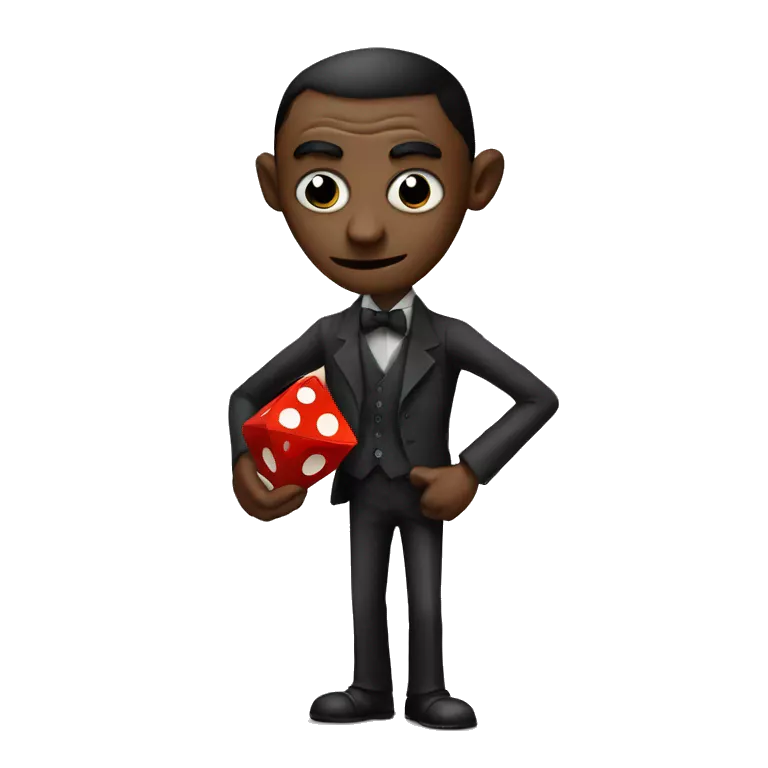 Kafka holds a red dice in his hands