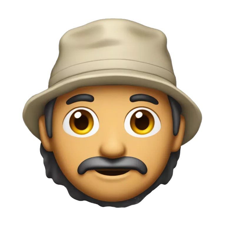 Hombre moreno con gorra con la letra C